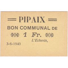 1 Franc - Pipaix
