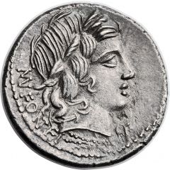 Denarius Fonteia: Manius Fonteius, MN•FONTEI C•F
