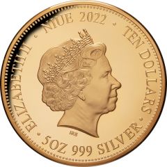 10 Dollars - Elizabeth II Komodo dragon vs. Tiger
