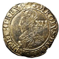 1 Shilling - Charles I Group C, 3rd bust, type 2a