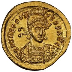 Solidus - Theodosius II IMP• XXXXII•COS•, Constantinopolis