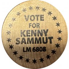 Wooden Nickel - Vote For Kenny Sammut 2023 ANA Board of Governors