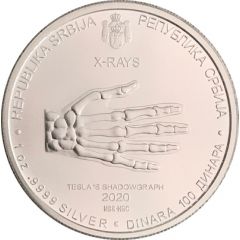 100 Dinara Nikola Tesla, X-Rays