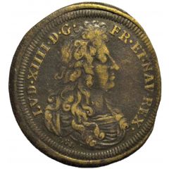 Rechenpfennig - Louis XIV - La Paix de Ratisbonne `Le repos suit la victoire` par L.G. Lauffer