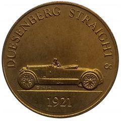 Franklin Mint - Collection of Antique Car Coins - Series 2 Duesenberg Straight 8