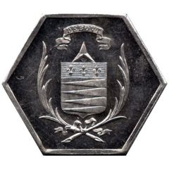 25 Centimes - ville de Castres [81] Hexagonal Pattern