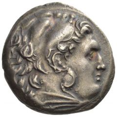 Tetradrachm In the name of Alexander III,Odessos, Δ Ο ΞΩ