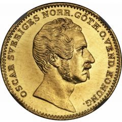 1 Ducat - Oscar I large head