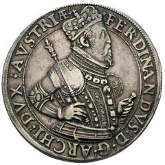 2 Thalers - Ferdinand II of Tyrol Posthumous, Hall