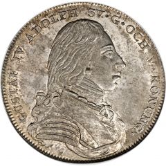 1 Riksdaler - Gustav IV Adolf 3rd portrait