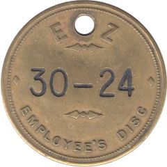 Token - Electrolytic Zinc Co. of Australasia Type 3a - Wage Token
