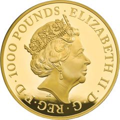 1000 Pounds - Elizabeth II Year of the Rat, Gold Proof
