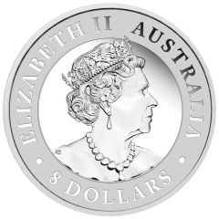 8 Dollars - Elizabeth II 6th Portrait - Australian Wedge-Tailed Eagle - Silver Bullion Coin