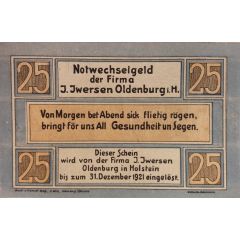 25 Pfennig I. Iwersen