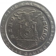 1 Dollar Gaming Token - Club CAL-NEVA Reno, Nevada