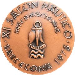 Medal - 11th international nautical exhibition in Barcelona 1973