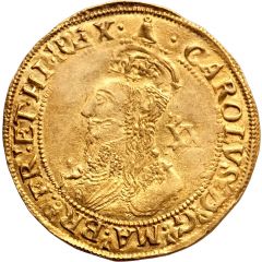 1 Unite - Charles I group E, 5th bust