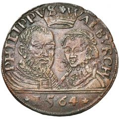 Token - Philip de Montmorency, Count of Horn and his spouse Walburge de Nieuwenaer