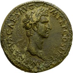 Sestertius - Nerva PAX AVG S C, Pax
