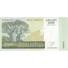 2000 Ariary / 10000 Francs