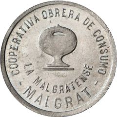 5 Pesetas - Cooperativa Obrera de Consumo La Malgratense