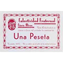 1 Peseta Cinco Olivas
