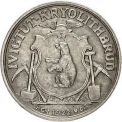 10 Øre Ivigtut Cryolite Mining