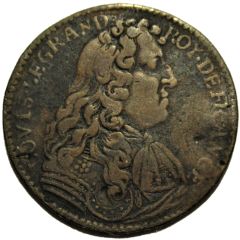 Token - Louis XIV - Ordinaire des guerres - Dat Fructus Dat Que Coronas copper
