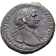 As - Trajan S P Q R OPTIMO PRINCIPI S C ALIM ITAL, Abundantia