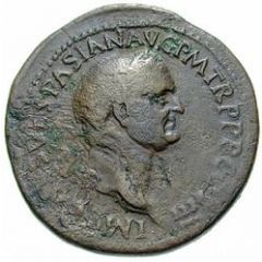 Sestertius - Vespasian IVDAEA CAPTA S C, Judaea