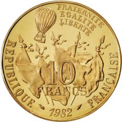 10 Francs Leon Gambetta, Piedfort Issue
