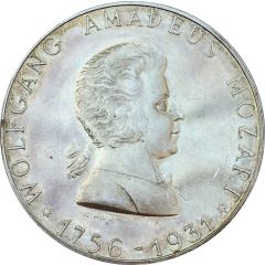 Medal - 175th anniversary of Wolfgang Amadeus Mozart