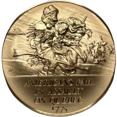 Medal - History of the American Revolution Americans Fail in Assault on Quebec