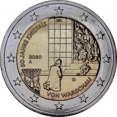 2 Euros Kneeling to Warsaw