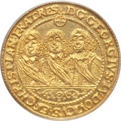 1 Ducat - Georg III, Ludwig IV and Christian
