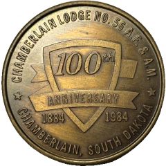 Medal - Chamberlain Lodge No. 56 Chamberlain, South Dakota