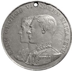 Medallion - George VI and Elizabeth Coronation