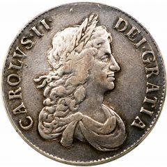 1 Crown - Charles II 2nd bust