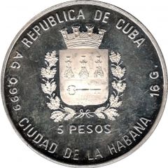 5 Pesos Italian map
