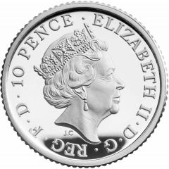 10 Pence - Elizabeth II 5th portrait, 1/20 oz Fine Silver