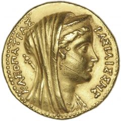 Octodrachm - Ptolemy VI Philometor, Cleopatra I