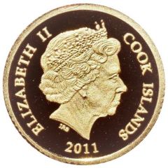 5 Dollars - Elizabeth II Tiki Art Tangaroa