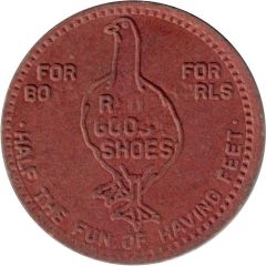 25 Cents - Red Goose Shoes Large Lettering