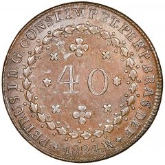 40 Réis - Pedro I 2 Vinténs