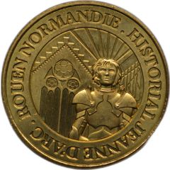 jeton touristique monnaie - de - paris historial jeanne d`arc rouen normandie