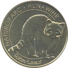 Monnaie de Paris Tourist Token - Hunawihr Naturoparc - Raton-Laveur