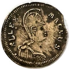Rechenpfennig - Johann Jakob Lauer Alexander the Great