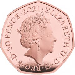 50 Pence - Elizabeth II John Logie Baird, Gold Proof