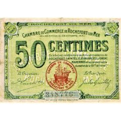 50 Centimes - Chambre de Commerce de Rochefort-sur-Mer 17