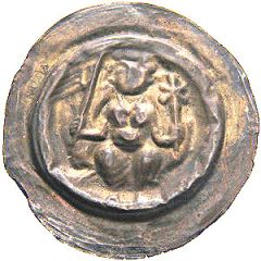 Denier Bracteate - Wenceslaus I large
